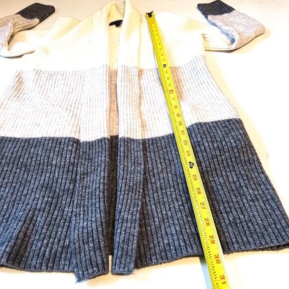 Banana Republic Stretch Merino Wool Gradient Long Open Front Cardigan Size XS - Picture 9 of 9